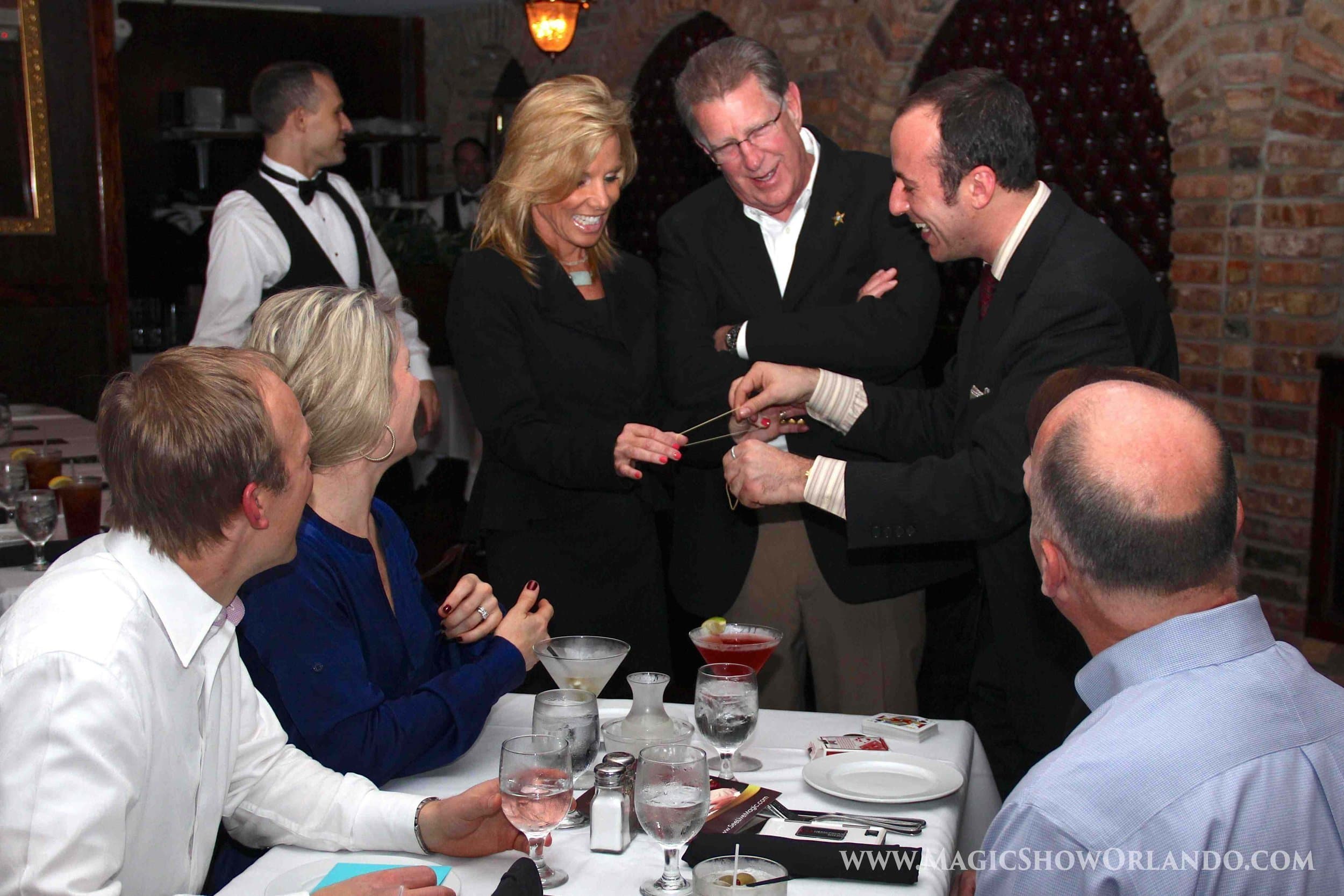 close-up magician performing intimate magic
